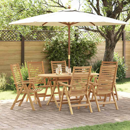 Garden Chair 4 Pcs Brown 52 X 64.5 X 108 Cm Solid Teak Wood