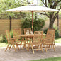 Garden Chair 4 Pcs Brown 52 X 64.5 X 108 Cm Solid Teak Wood