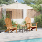 Garden Adirondack Chairs 2 Pcs Brown 77 X 78 X 95 Cm
