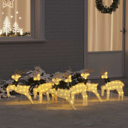 Led Reindeers 2 Pcs Warm White