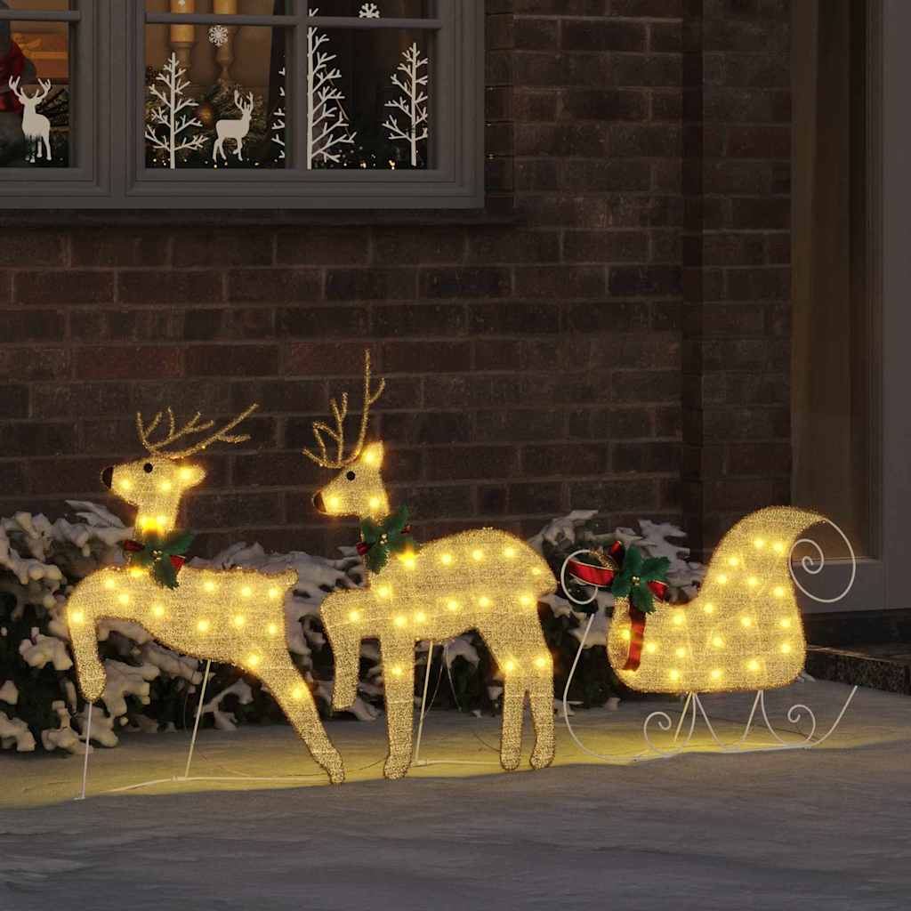 Led Reindeers 3 Pcs Warm White