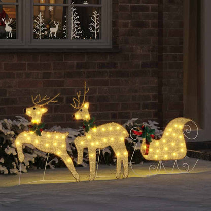 Led Reindeers 3 Pcs Warm White