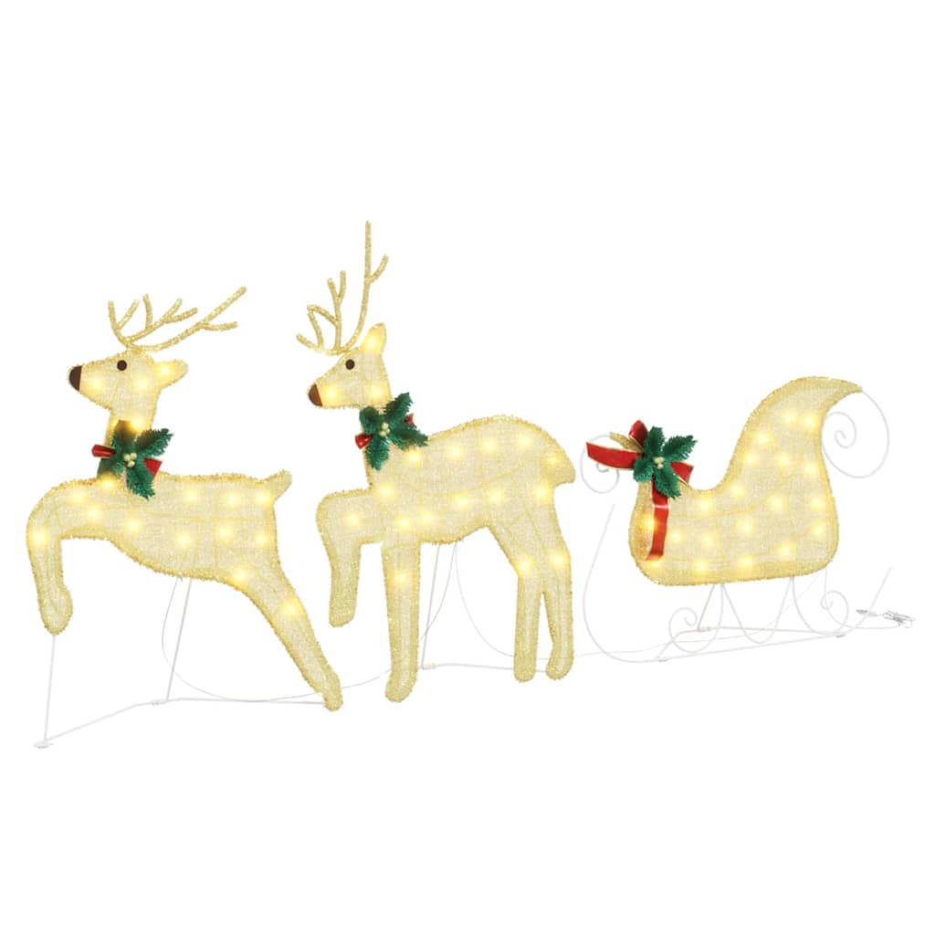 Led Reindeers 3 Pcs Warm White