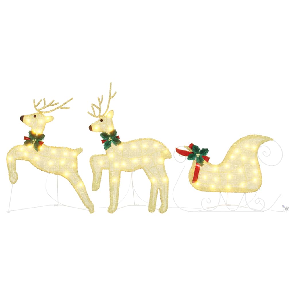 Led Reindeers 3 Pcs Warm White