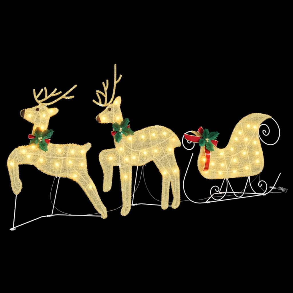 Led Reindeers 3 Pcs Warm White