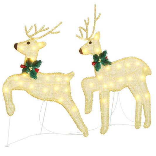 Led Reindeers 2 Pcs Warm White