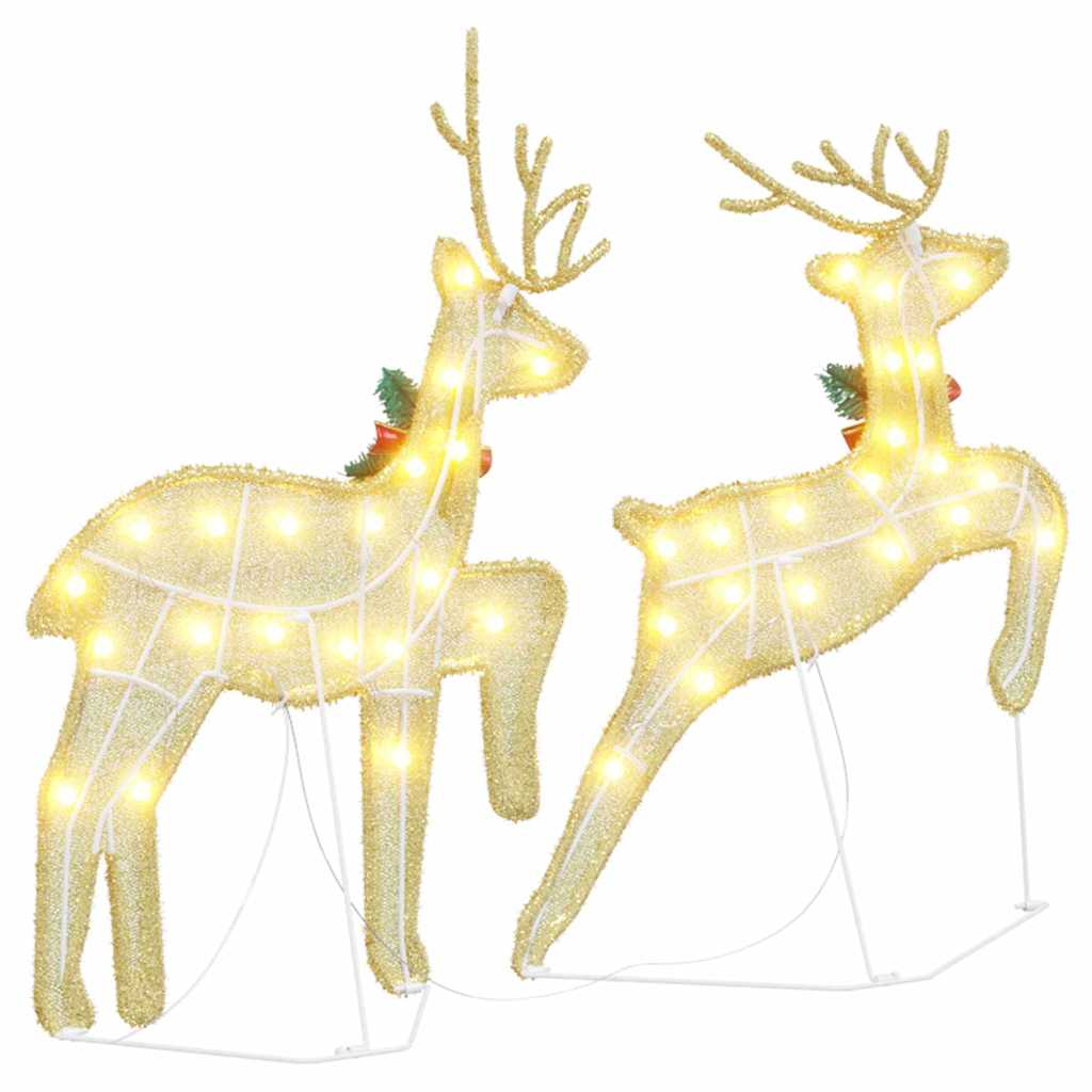 Led Reindeers 2 Pcs Warm White