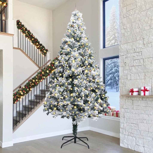 Artificial Pre-Lit Christmas Tree With Ball Set Green 400 Cm