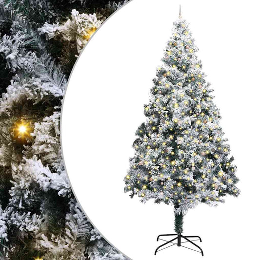 Artificial Pre-Lit Christmas Tree With Ball Set Green 400 Cm