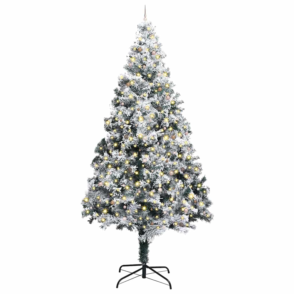 Artificial Pre-Lit Christmas Tree With Ball Set Green 400 Cm