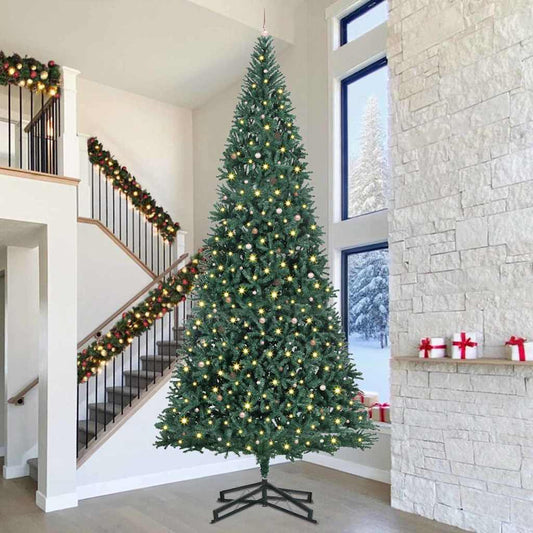Artificial Pre-Lit Christmas Tree Green 500 Cm Pvc