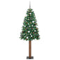 Slim Pre-Lit Christmas Tree With Ball Set Pvc
