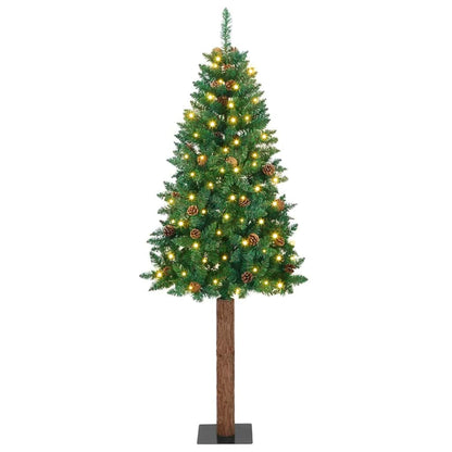 Slim Pre-Lit Christmas Tree With Ball Set Pvc