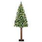 Slim Pre-Lit Christmas Tree With Ball Set Pvc