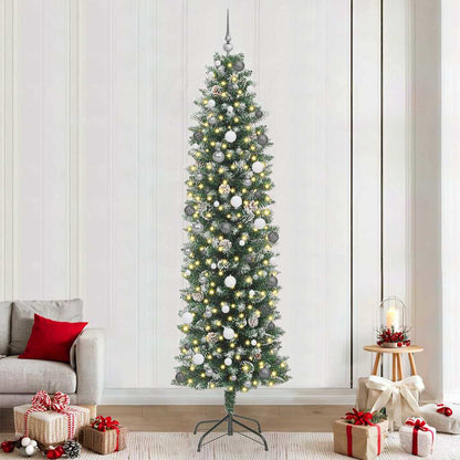 Artificial Slim Christmas Tree With Stand Pvc