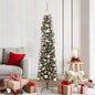 Artificial Slim Christmas Tree With Stand Green Pvc