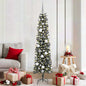 Artificial Slim Christmas Tree With Stand Green Pvc