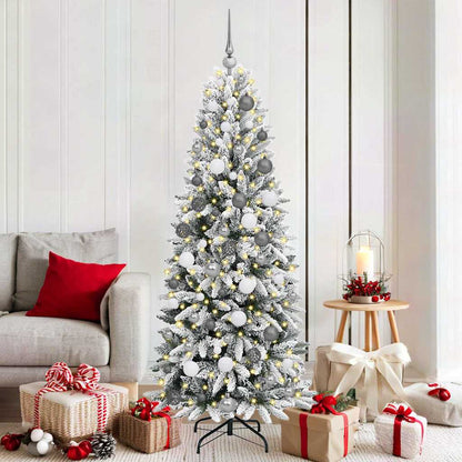 Artificial Christmas Tree With Flocked Snow Pvc&Pe