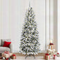 Artificial Christmas Tree With Flocked Snow Pvc&Pe