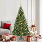 Artificial Pre-Lit Christmas Tree With Ball Set Pvc