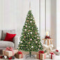 Artificial Pre-Lit Christmas Tree With Ball Set Pvc
