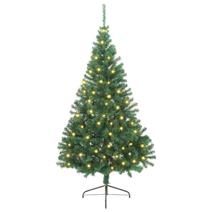 Artificial Pre-Lit Christmas Tree With Stand Pvc