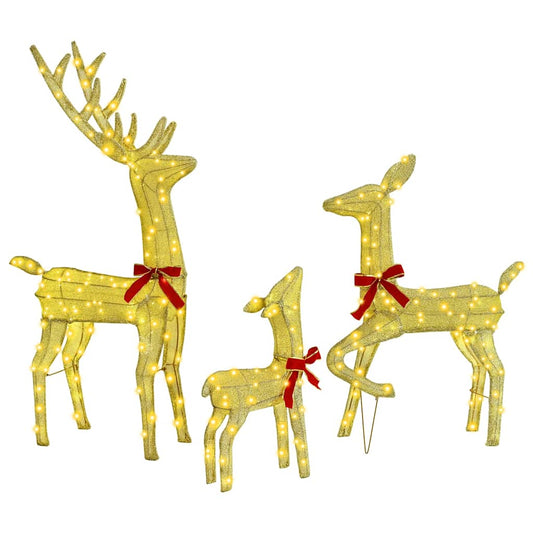 Reindeer Family 3 Pcs 68 X 26 X 127 Cm Fabric