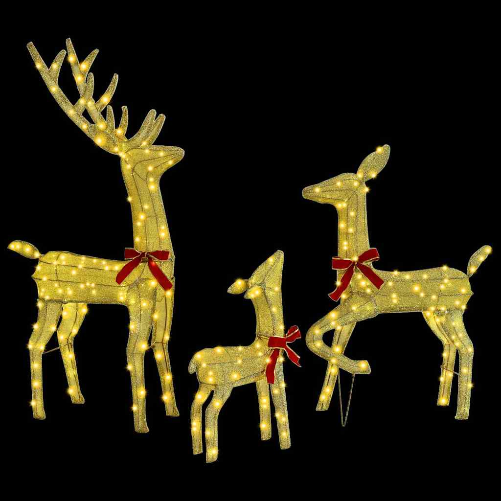 Reindeer Family 3 Pcs 68 X 26 X 127 Cm Fabric