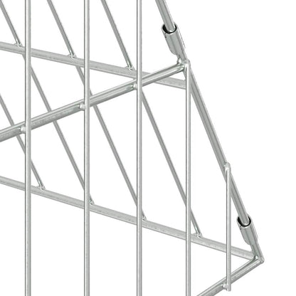 Rabbit Cage Silver 215 X 100 X 85 Cm Galvanised Steel