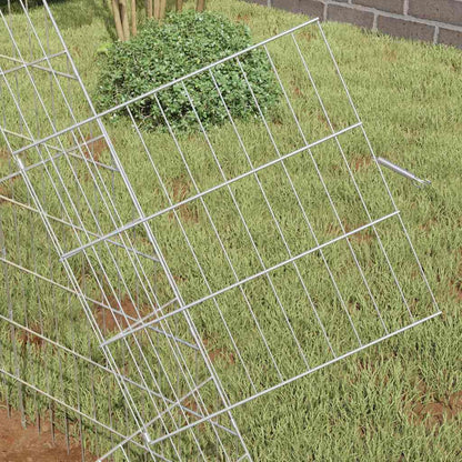 Rabbit Cage Silver 215 X 100 X 85 Cm Galvanised Steel