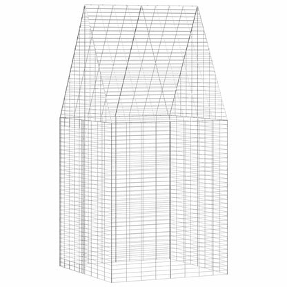 Rabbit Cage Silver 400 X 100 X 210 Cm Galvanised Steel
