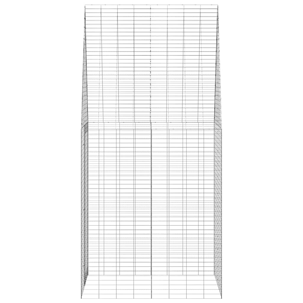 Rabbit Cage Silver 400 X 100 X 210 Cm Galvanised Steel