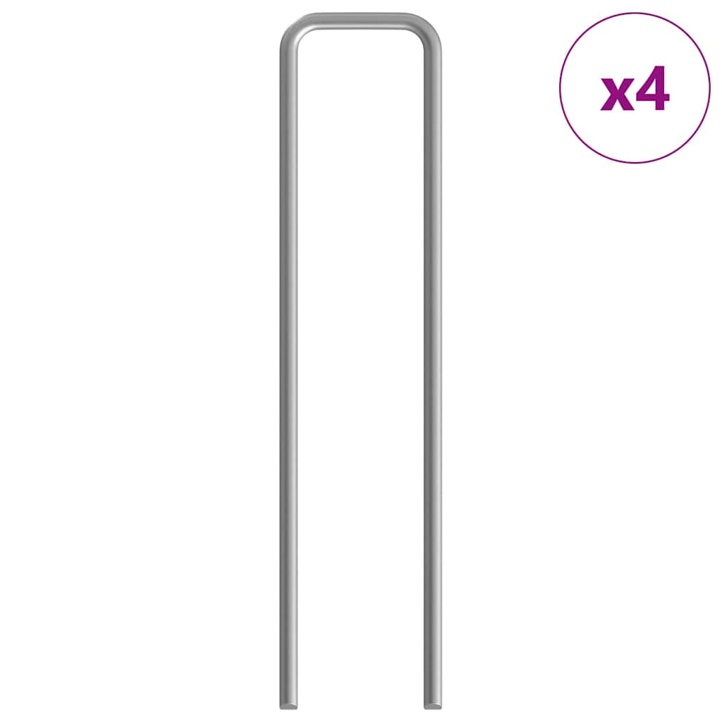 Rabbit Cage Silver 400 X 100 X 210 Cm Galvanised Steel