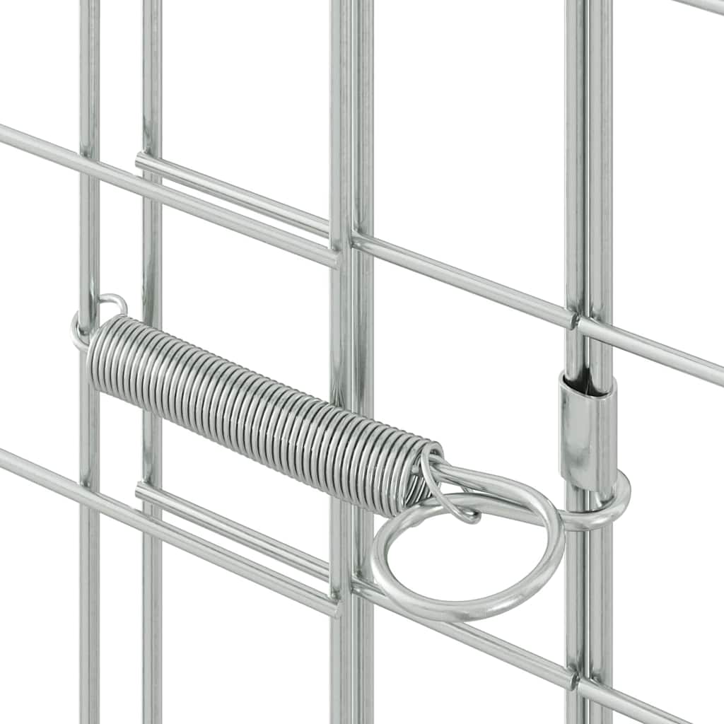 Rabbit Cage Silver 300 X 100 X 210 Cm Galvanised Steel