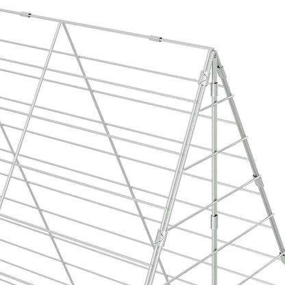 Rabbit Cage Silver 300 X 100 X 210 Cm Galvanised Steel