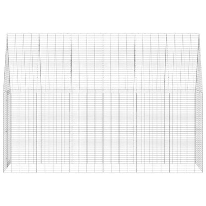 Rabbit Cage Silver 300 X 100 X 210 Cm Galvanised Steel