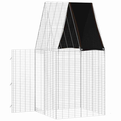 Rabbit Cage Silver 100 X 100 X 210 Cm Galvanised Steel