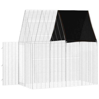 Rabbit Cage Silver 200 X 100 X 210 Cm Galvanised Steel