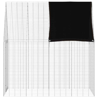 Rabbit Cage Silver 200 X 100 X 210 Cm Galvanised Steel