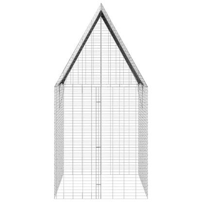 Rabbit Cage Silver 200 X 100 X 210 Cm Galvanised Steel