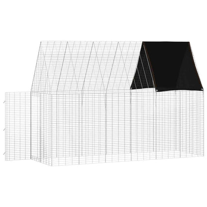 Rabbit Cage Silver 300 X 100 X 210 Cm Galvanised Steel