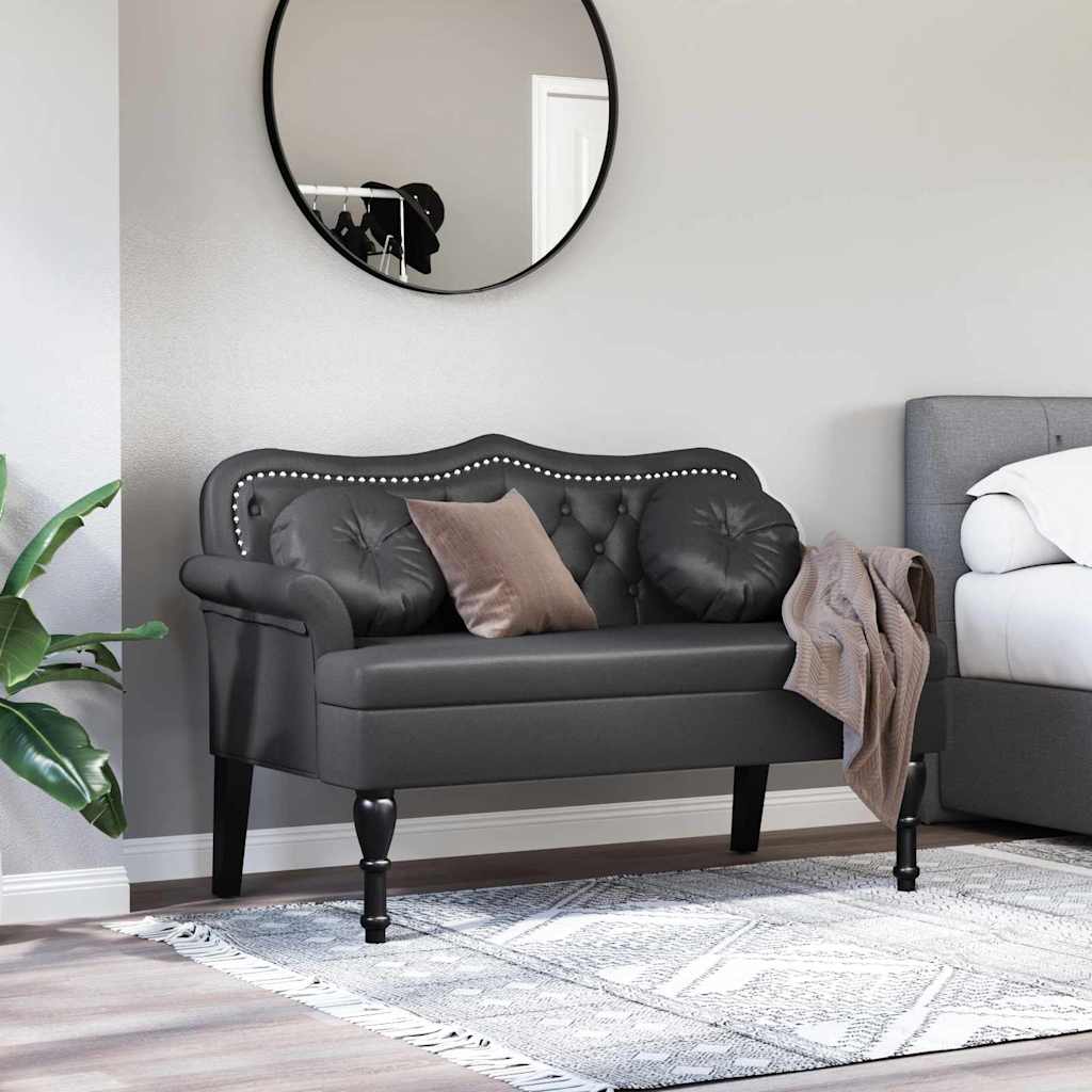Chesterfield Bench 120.5 X 65 X 75 Cm Faux Leather