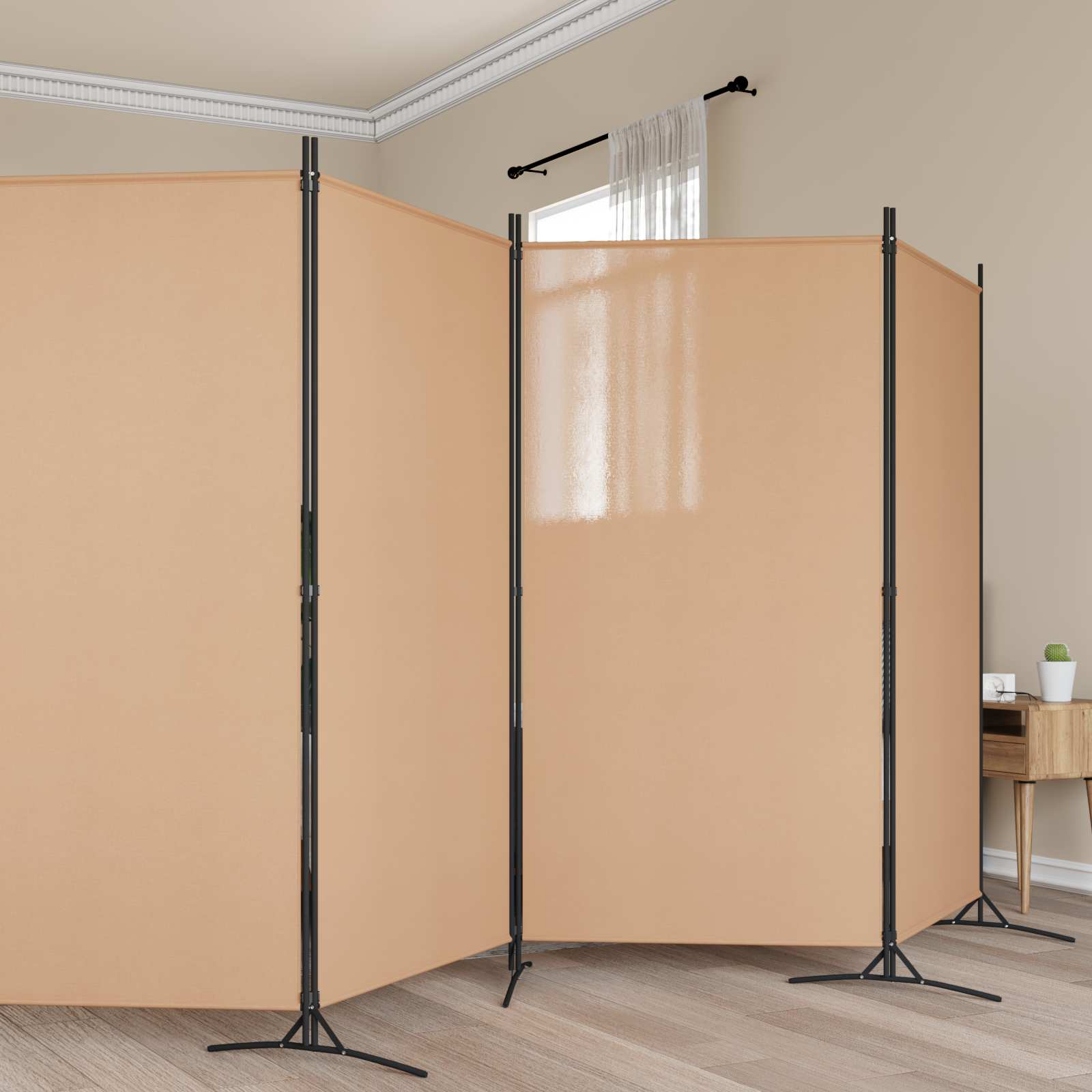 6-Panel Room Divider Fabric