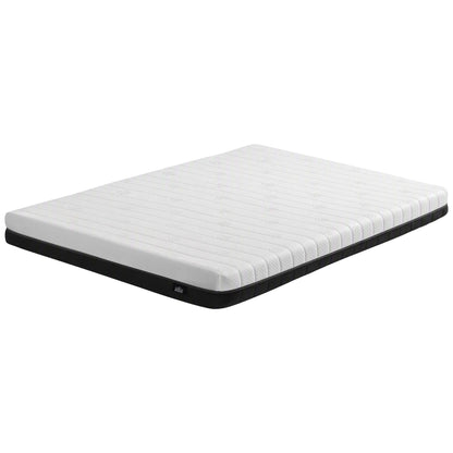 Giselle 18cm Queen Memory Foam Mattress Dual Feel Reversible Charcoal Foam
