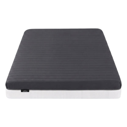 Giselle 18cm Single Memory Foam Mattress Dual Feel Reversible Charcoal Foam