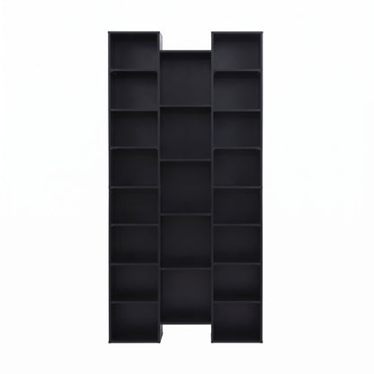 Artiss Bookshelf Display Shelves CD DVD Storage Rack Tall Bookcase Black