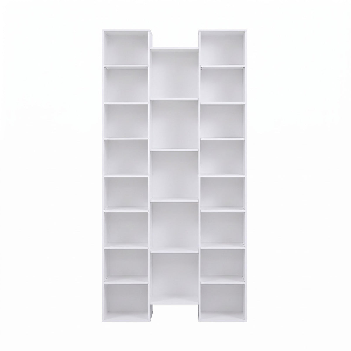 Artiss Bookshelf Display Shelves CD DVD Storage Rack Tall Bookcase White
