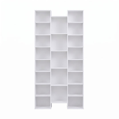 Artiss Bookshelf Display Shelves CD DVD Storage Rack Tall Bookcase White