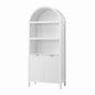 Artiss Buffet Sideboard Cabinet Pantry 180CM Arched Storage Bookshelf White