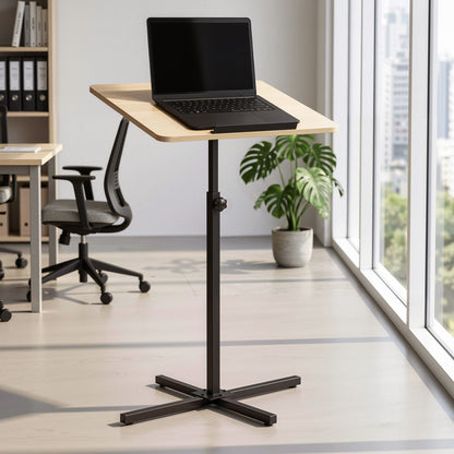 Artiss Floor Podium Stand 78-127CM Height Adjustable Portable Laptop Desk